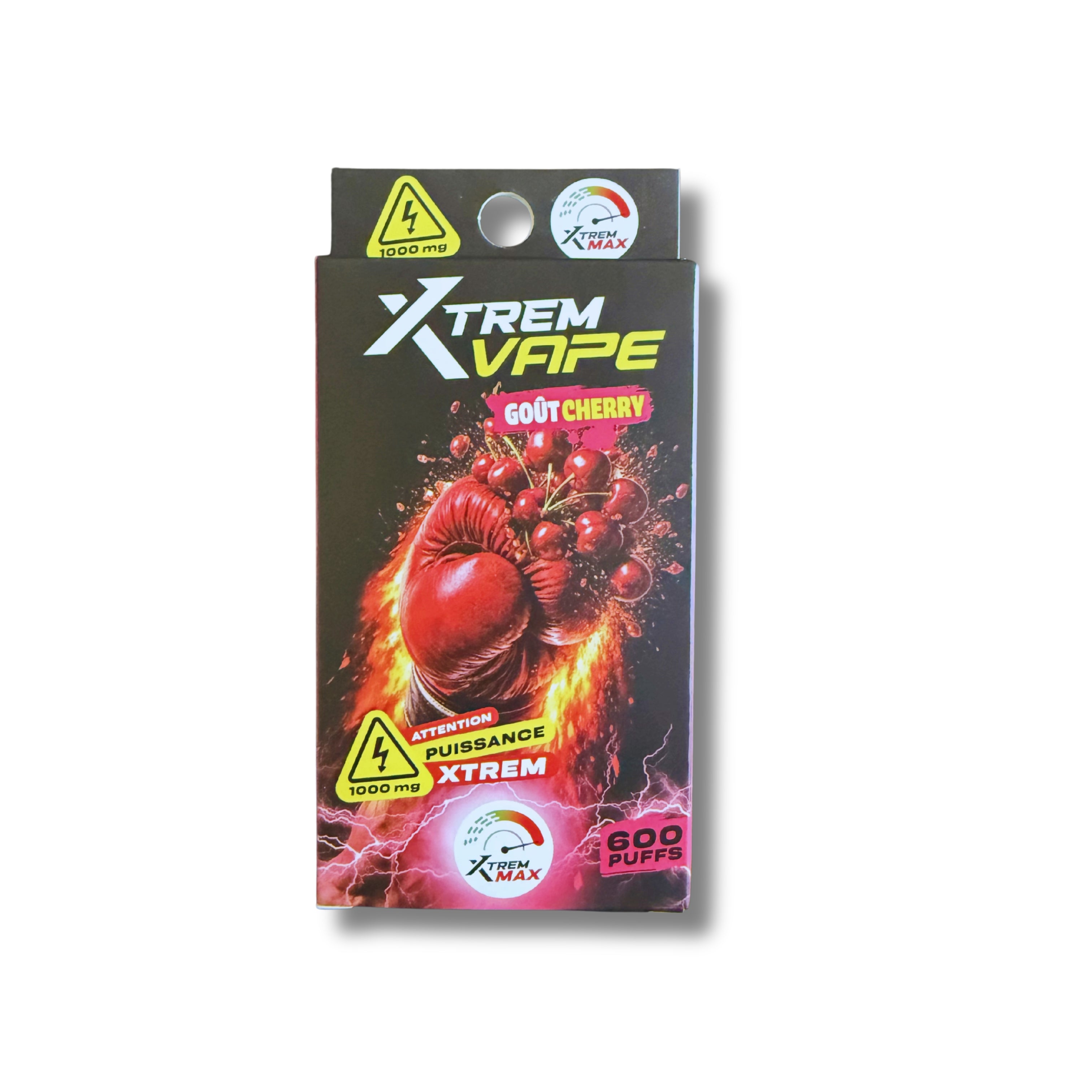 Xtrem Vape - Gout Cherry - 1000MG - 600 puffs (Néo-cannabinoïde)